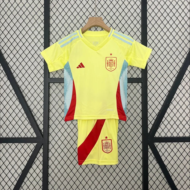 Maillots Enfant Extérieur Espagne 2024/2025 Jaune 16-28